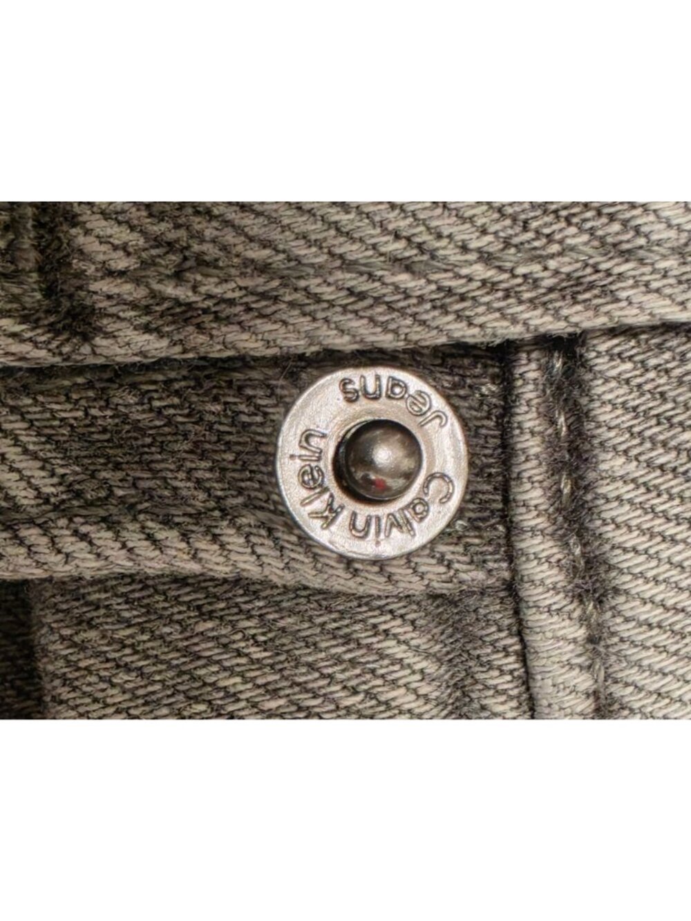 alvin Klein High Rise Skinny Jeans Womens 14 Gray Faded Charcoal Pants 33x28.5 - Picture 4 of 13
